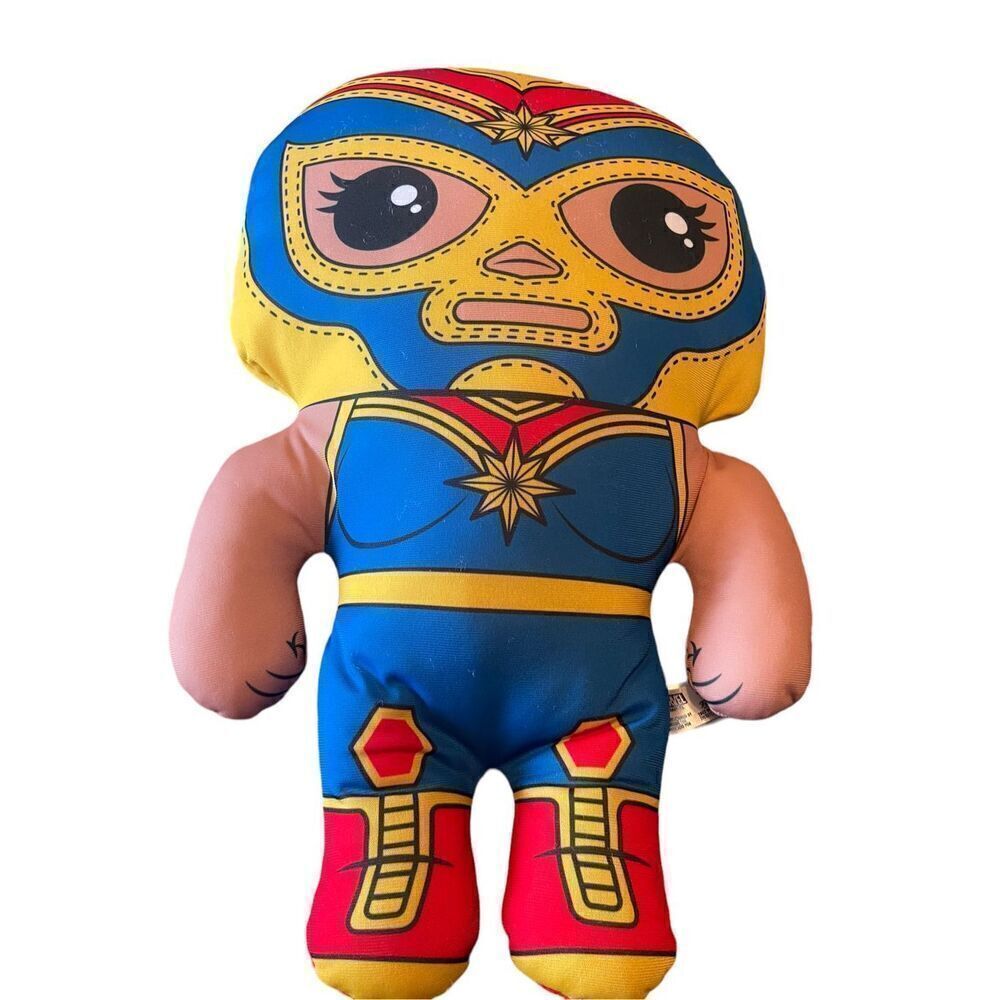 Funko Multicolor Captain Marvel Lucha Libre Luchadores Plush Cartoon Toy